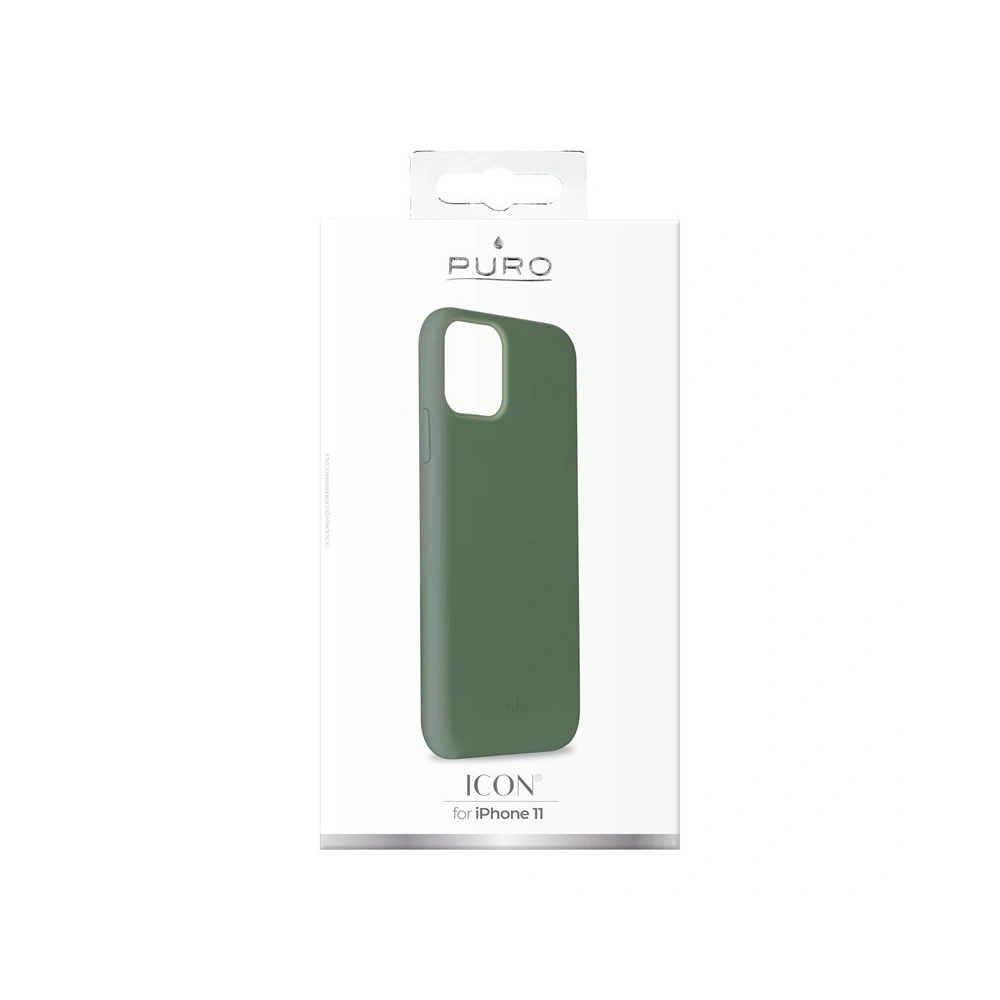 Hurtownia GSM - Etui PURO ICON Cover Apple iPhone 11 (Zelená) - PUR258GRN - {ean13} - Hurt