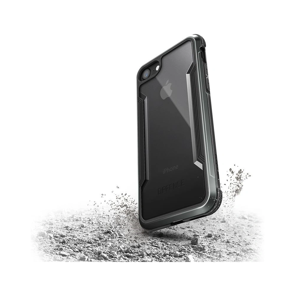 Hurtownia GSM - Etui hliníkové X-Doria Defense Shield Apple iPhone SE 2022/SE 2020/8/7 (Černá) - XDR064BLK - {ean13} - Hurt