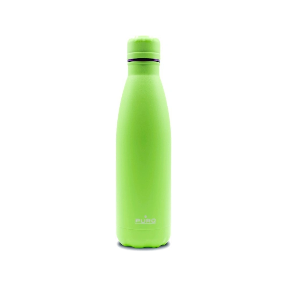 Hurtownia GSM - Termo láhev z nerezové oceli PURO ICON Fluo 500ml (Zelená) (Práškový nátěr) - PUR260GRN - {ean13} - Hurt