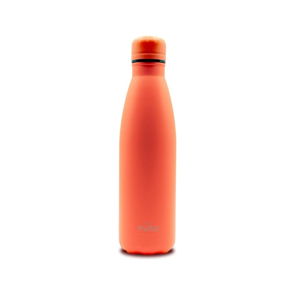 Hurtownia GSM - Termos z nerezové oceli PURO ICON Fluo 500ml (Oranžový) (Povrchová úprava práškovým lakem) - PUR261ORG - {ean13} - Hurt