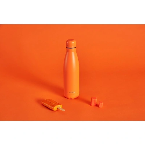 Butelka termiczna ze stali nierdzewnej PURO ICON Fluo 500ml (Orange) (Powder Coating)