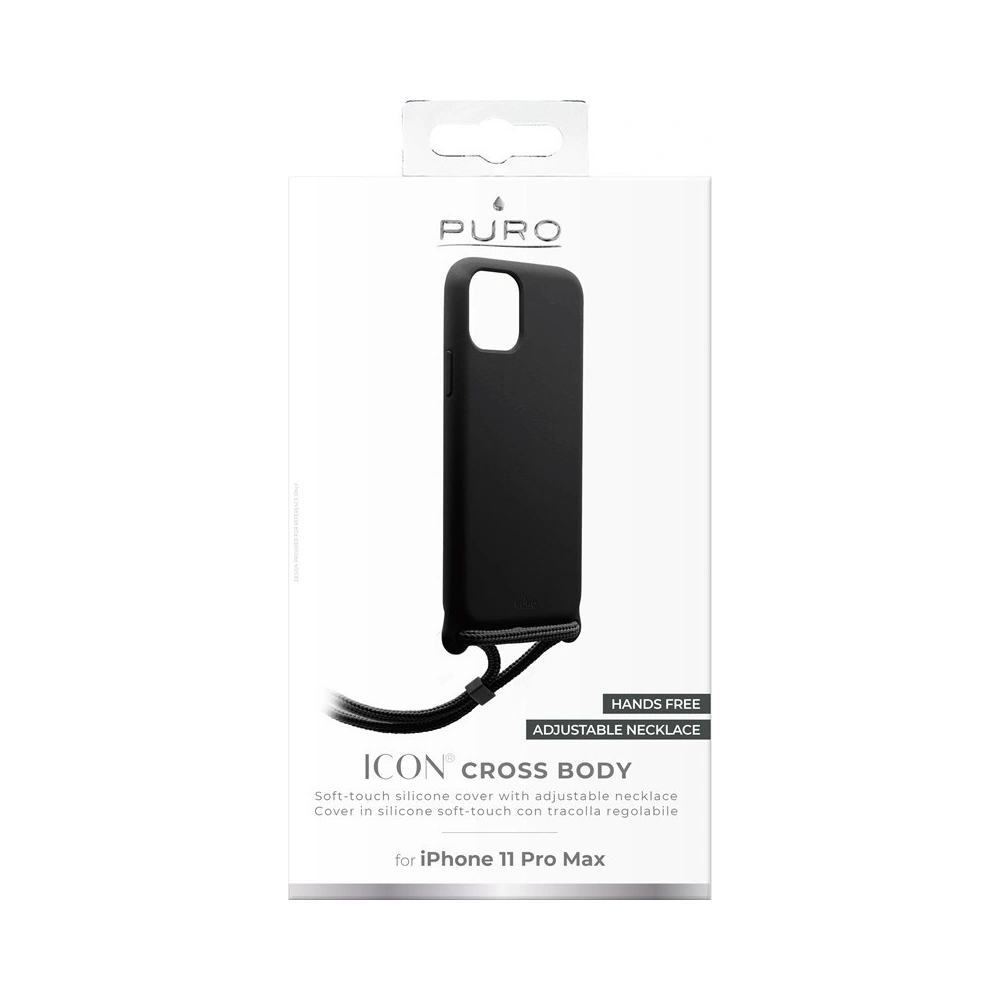 Hurtownia GSM - Etui PURO ICON Cross Body Apple iPhone 11 Pro Max (černý) - PUR265BLK - {ean13} - Hurt