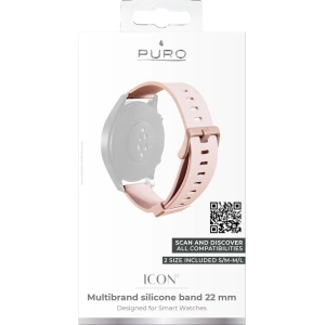 PURO ICON Multibrand Wristband 22 mm (S/M & M/L) (sand pink)