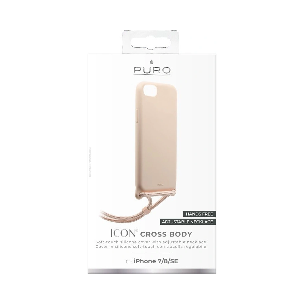 Wholesale PURO ICON Cross Body Apple iPhone SE 2022/SE 2020/8/7 (sand pink) - PUR278PNK - {ean13} - Hurt