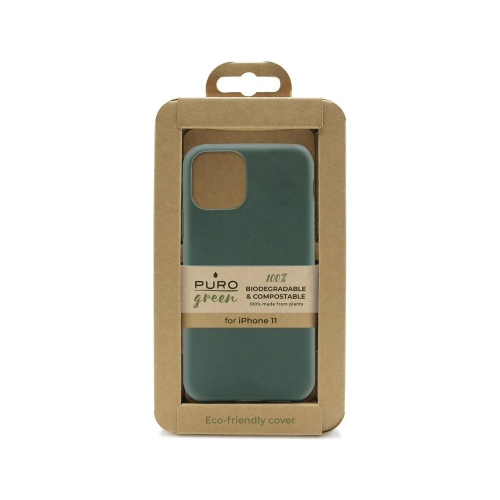 Hurtownia GSM - Ekologické etui PURO Green Recycled Eco-friendly Cover Apple iPhone 11 (zelené) - PUR280GRN - {ean13} - Hurt