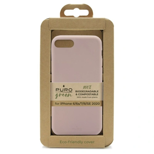 Ekologiczne etui PURO Green Recycled Eco-friendly Cover Apple iPhone SE 2022/SE 2020/8/7/6s (piaskowy róż)