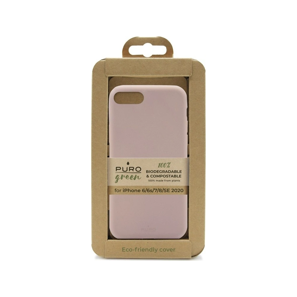Hurtownia GSM - Ekologické pouzdro PURO Green Recycled Eco-friendly Cover Apple iPhone SE 2022/SE 2020/8/7/6s (pískově růžová) - PUR288PNK - {ean13} - Hurt