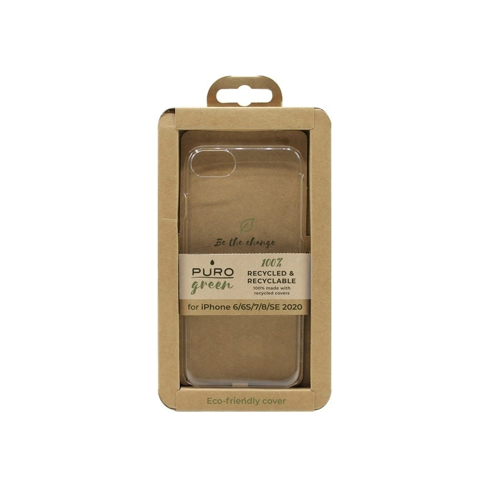 Wholesale PURO Green Recycled Eco-friendly Cover Apple iPhone SE 2022/SE 2020/8/7/6s (clear) - PUR289CL - {ean13} - Hurt