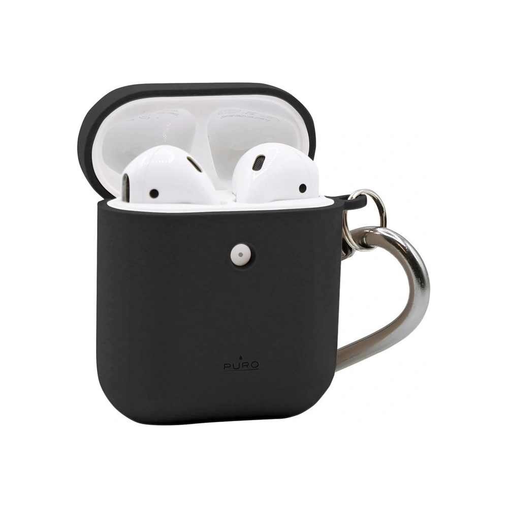 Hurtownia GSM - Ekologiczne etui PURO Green Compostable Eco-friendly Cover Apple AirPods 1&2 (czarny) - PUR293BLK - {ean13} - Hurt