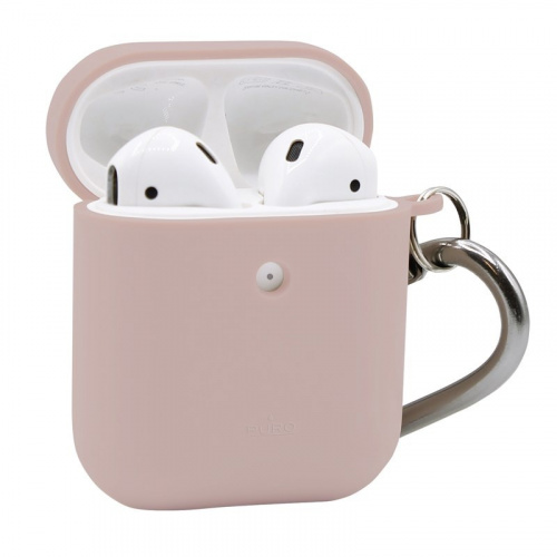 Puro Distributor - 8033830294969 - PUR295PNK - PURO Green Compostable Eco-friendly Cover Apple AirPods 1&2 (sand pink) - B2B homescreen