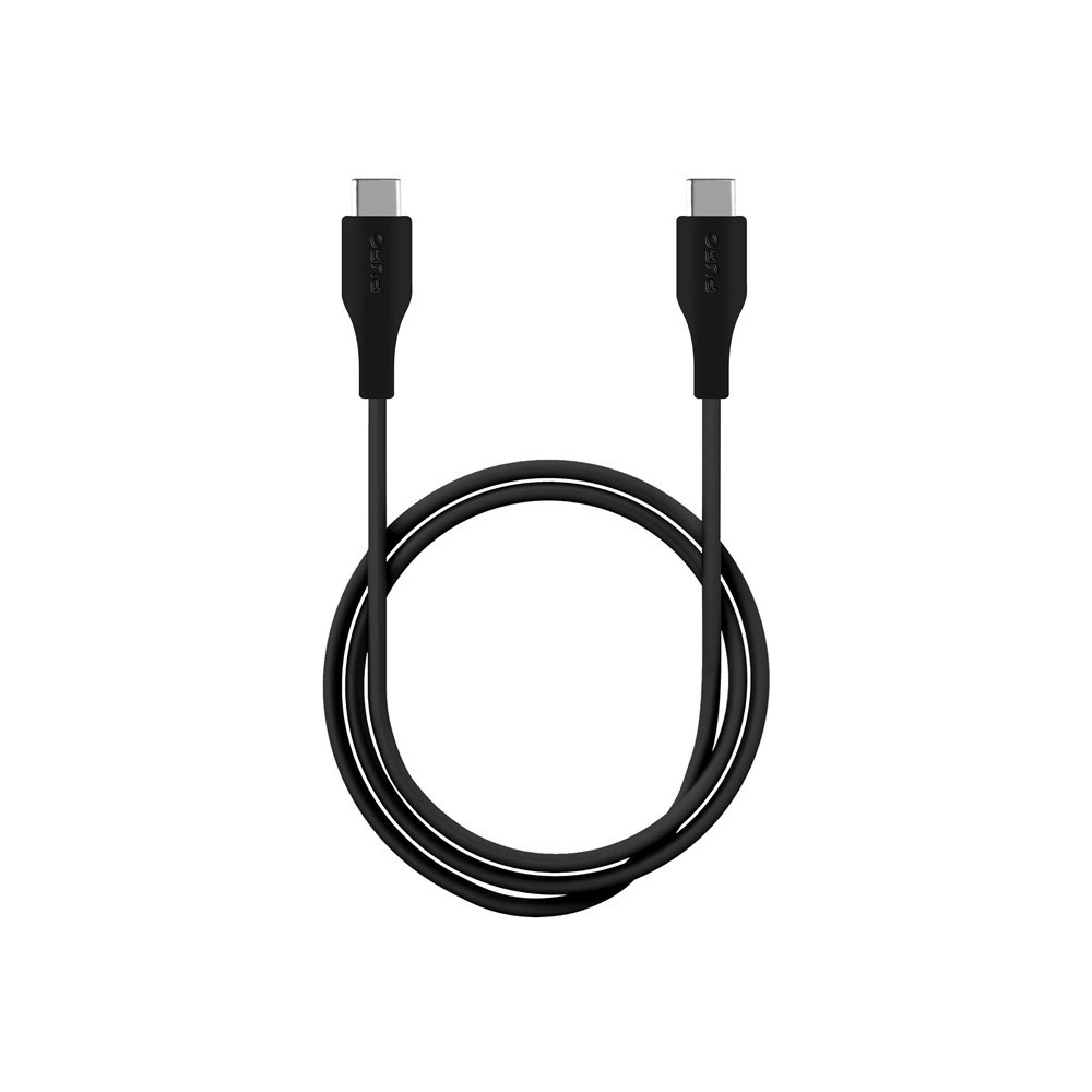 Hurtownia GSM - Kabel PURO Fast Charging Plain Type-C Cable, 2A, 60W, 2 m (černý) - PUR296BLK - {ean13} - Hurt