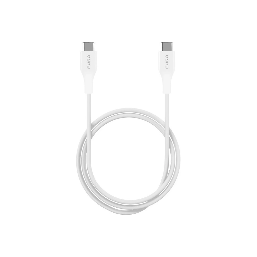 Hurtownia GSM - Kabel PURO Fast Charging Plain Type-C Cable, 2A, 60W, 2m (bílý) - PUR297WHT - {ean13} - Hurt