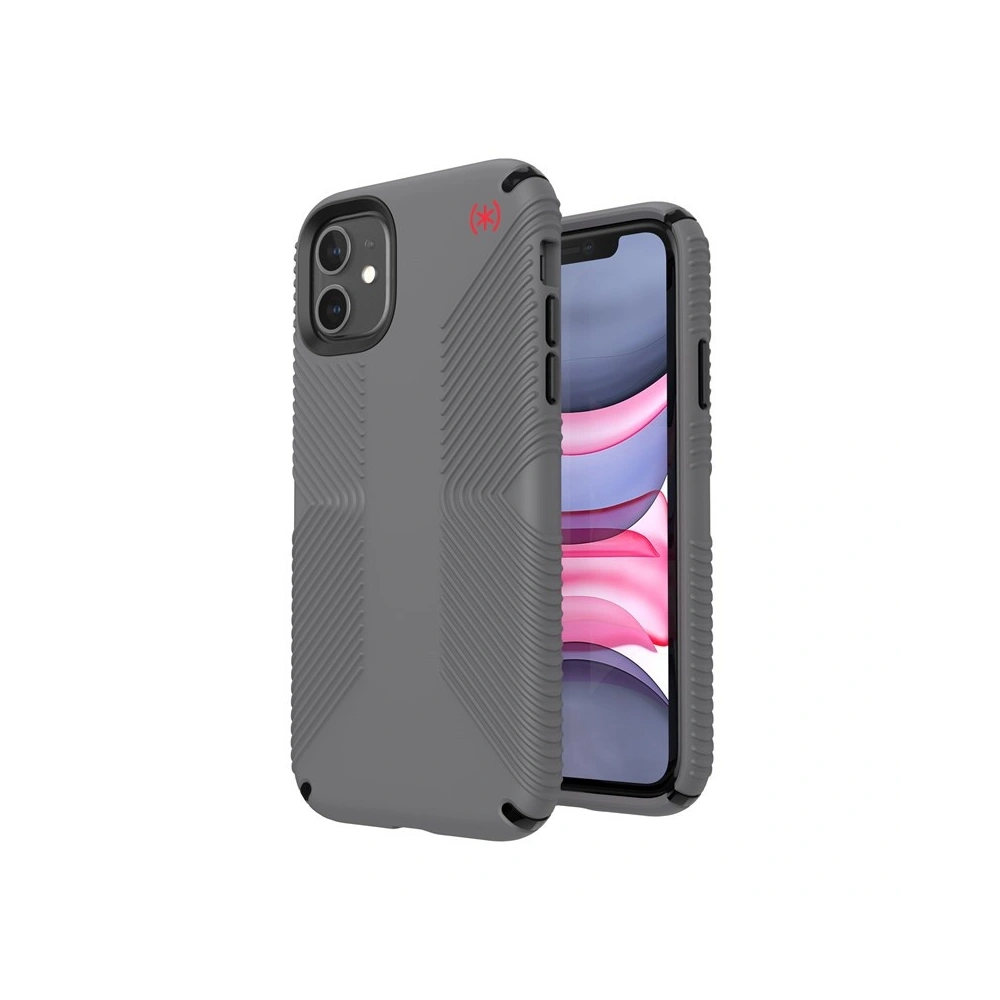 Hurtownia GSM - Etui Speck Presidio2 Grip iPhone 11 z powłoką MICROBAN Graphite Grey/Cathedral Grey - SPK026GRY - {ean13} - Hurt