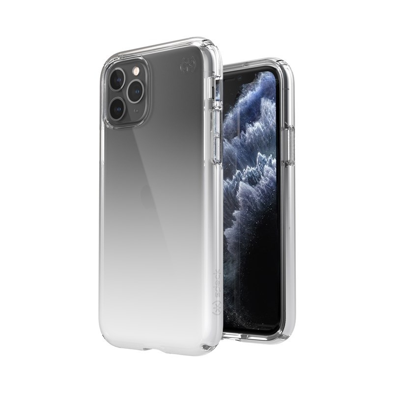 Speck Distributor - 848709085474 - SPK024CLR - Speck Presidio Perfect-Clear + Ombre iPhone 11 Pro with MicroBan layer Clear/Atmosphere Fade - B2B homescreen