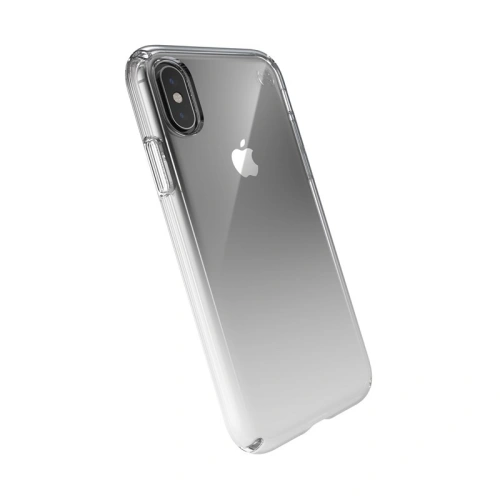 Etui Speck Presidio Perfect-Clear + Ombre iPhone Xs / X z powłoką MICROBAN Clear/Atmosphere Fade
