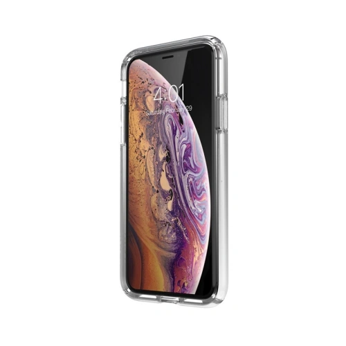 Etui Speck Presidio Perfect-Clear + Ombre iPhone Xs / X z powłoką MICROBAN Clear/Atmosphere Fade