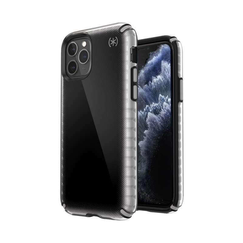 Speck Distributor - 848709085238 - SPK006BLKGRY - Speck Presidio2 Armor Cloud iPhone 11 Pro with MicroBan layer Black Fade/Black/Cathedral Grey - B2B homescreen