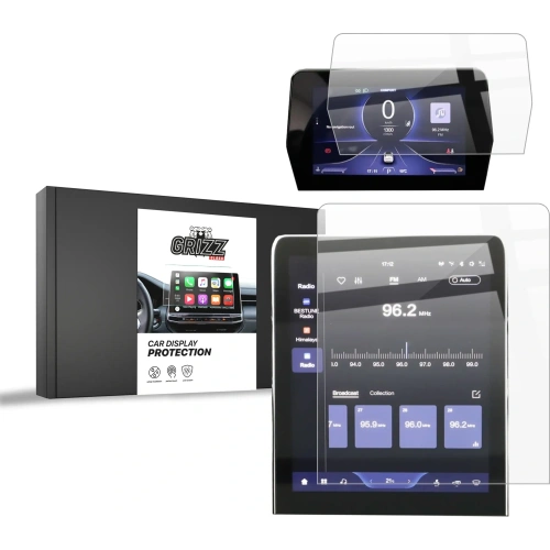 Folia ceramiczna GrizzGlass CarDisplay Protection do Bestune T90 12,6" (2023-2025) [2w1] 