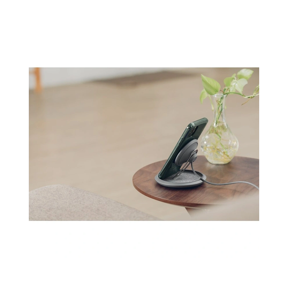 Hurtownia GSM - Bezprzewodowa ładowarka indukcyjna Moshi Lounge Q Wireless Charging Stand do iPhone i Android 15W (Nordic Gray) - MOSH089GRY - {ean13} - Hurt