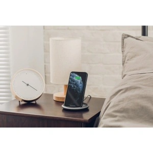Bezprzewodowa ładowarka indukcyjna Moshi Lounge Q Wireless Charging Stand do iPhone i Android 15W (Nordic Gray)
