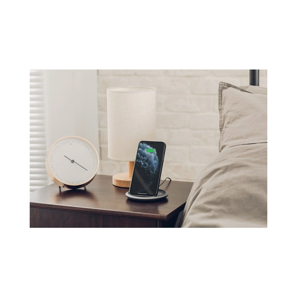 Wholesale Moshi Lounge Q Wireless Charging Stand, Fast-charging with Adjustable-height for iPhone & Android (Nordic Gray) - MOSH089GRY - {ean13} - Hurt