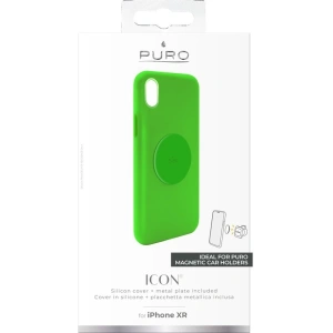 Etui magnetyczne PURO ICON+ Cover Apple iPhone XR (fluo zielony)
