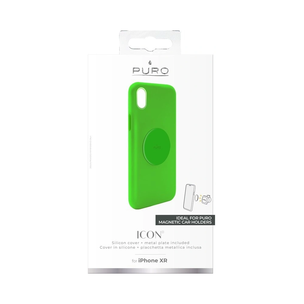 Hurtownia GSM - Etui magnetické PURO ICON+ Cover Apple iPhone XR (fluo zelené) - PUR303GRN - {ean13} - Hurt