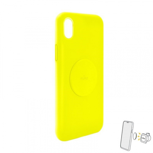 Hurtownia Puro - 8033830291227 - PUR305YEL - Etui magnetyczne PURO ICON+ Cover Apple iPhone XR (fluo żółty) - B2B homescreen