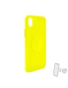 Etui magnetické PURO ICON+ Cover Apple iPhone XR (fluo žlutá)