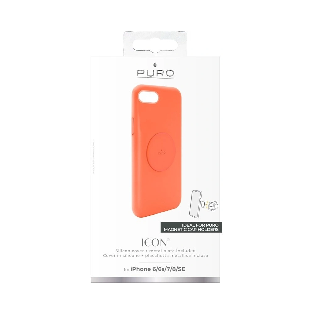 Wholesale PURO ICON+ Cover Apple iPhone SE 2022/SE 2020/8/7/6s/6 (fluo orange) - PUR308ORG - {ean13} - Hurt