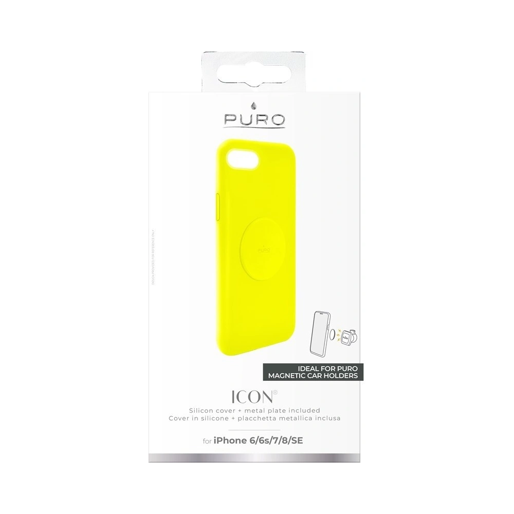 Hurtownia GSM - Etui magnetisch PURO ICON+ Cover Apple iPhone SE 2022/SE 2020/8/7/6s/6 (fluo gelb) - PUR309YEL - {ean13} - Hurt