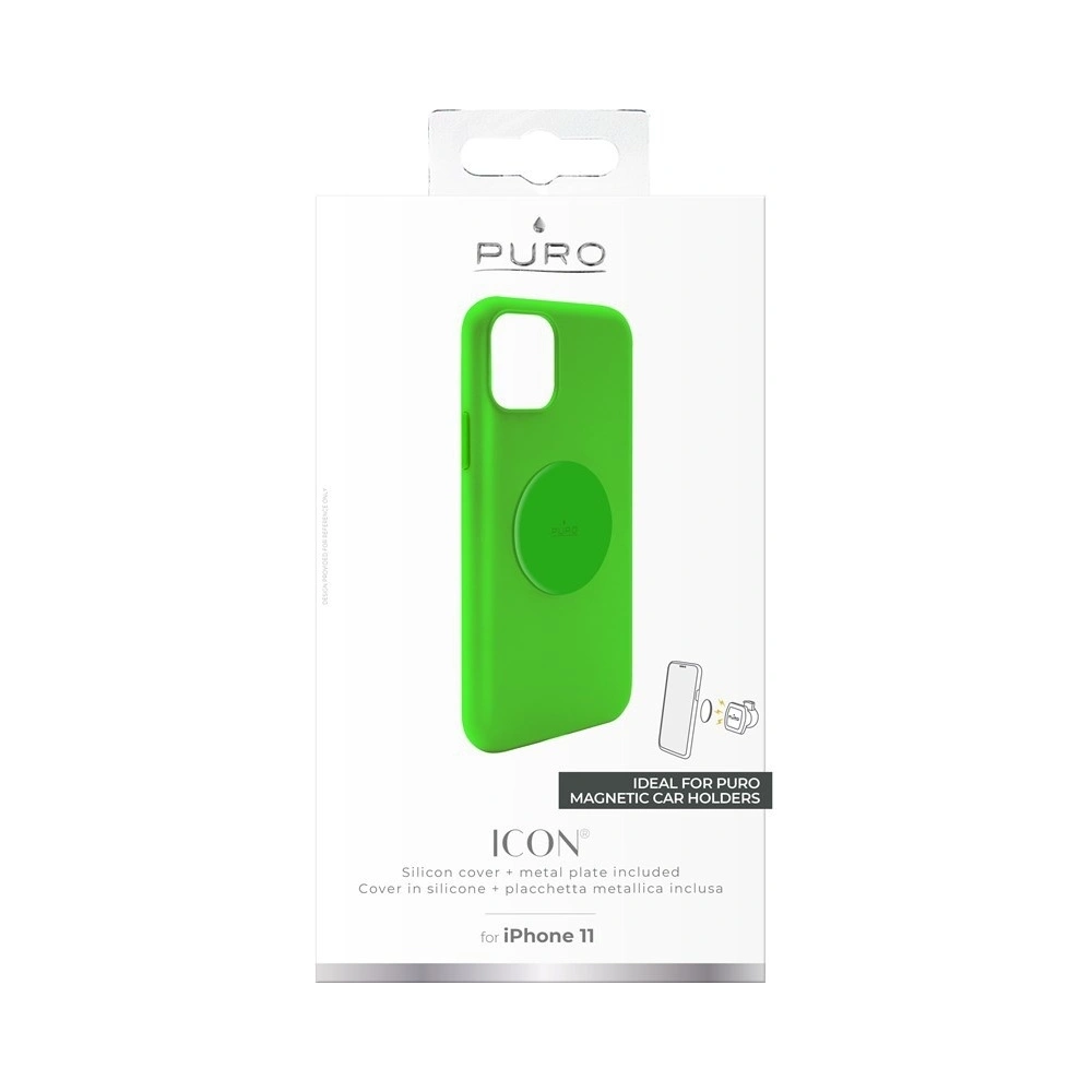 Hurtownia GSM - Etui magnetické PURO ICON+ Cover Apple iPhone 11 (fluo zelená) - PUR311GRN - {ean13} - Hurt
