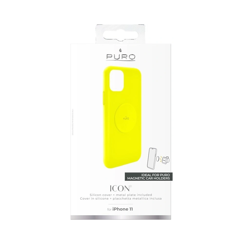 Hurtownia GSM - Etui magnetické PURO ICON+ Cover Apple iPhone 11 (fluo žlutý) - PUR313YEL - {ean13} - Hurt