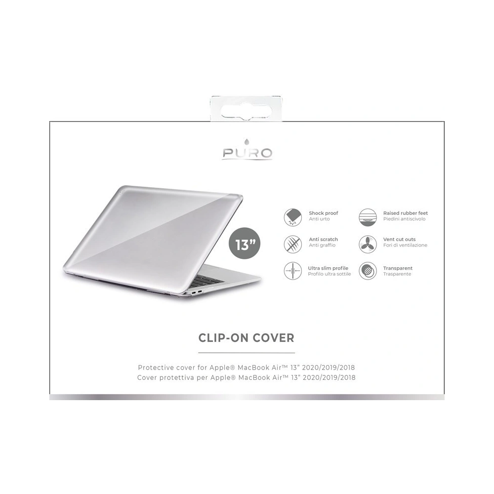 Hurtownia GSM - Obiectiv PURO Clip On Apple Macbook Air 13 (2020 / 2018) (transparent) - PUR315CL - {ean13} - Hurt