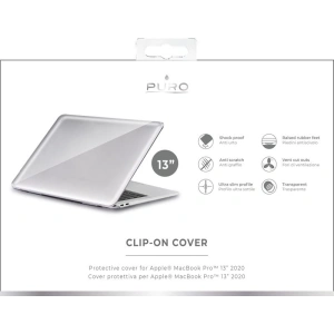 Hurtownia GSM - Obal PURO Clip On Apple Macbook Pro 13 (2020) (průhledný) - PUR317CL - {ean13} - Hurt