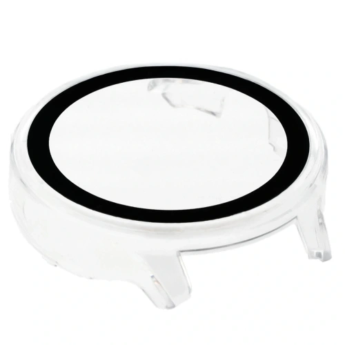 Etui ze szkłem do zegarka Bizon Case+Glass Watch do Garmin Venu 4 41mm przezroczyste