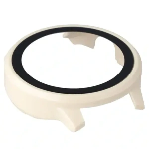 Etui ze szkłem do zegarka Bizon Case+Glass Watch do Garmin Venu 4 41mm beżowe