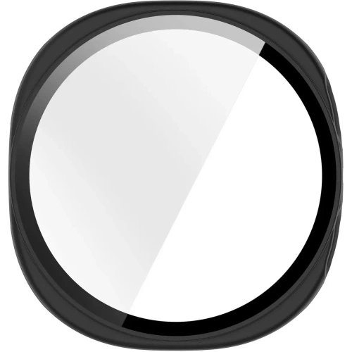 Etui ze szkłem do zegarka Bizon Case+Glass Watch do Samsung Galaxy Watch 8 40mm matowe czarne