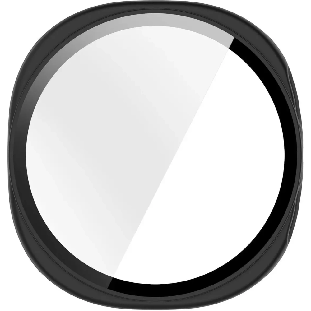 Etui ze szkłem do zegarka Bizon Case+Glass Watch do Samsung Galaxy Watch 8 40mm matowe czarne