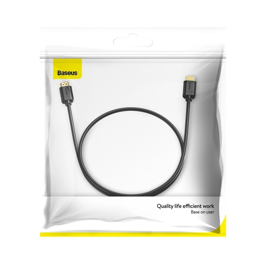 Hurtownia GSM - Kabel HDMI 2.0 Baseus, 4K 60Hz, 3D, HDR, 18Gbps, 5m (černý) - BSU1578BLK - {ean13} - Hurt