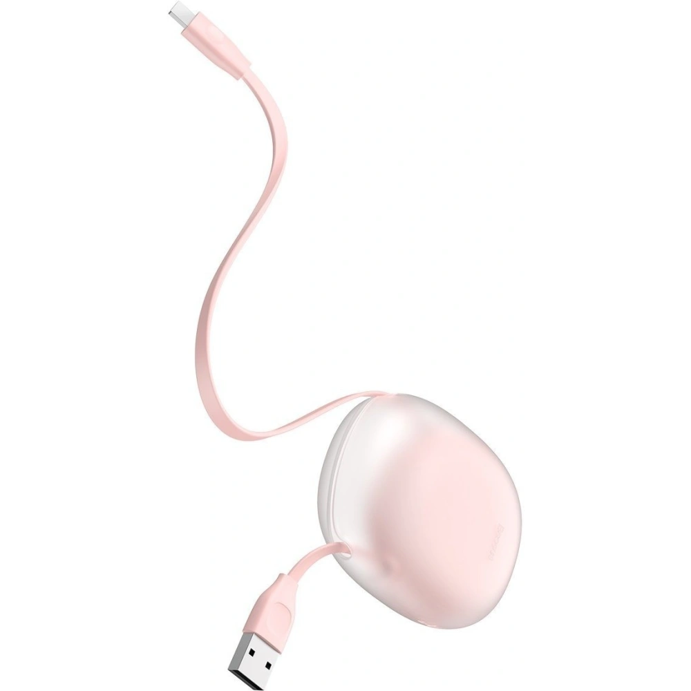 Wholesale Baseus Let's go Little Reunion One-Way Stretchable Data Cable USB For iPhone 2A 1m (white+pink) - BSU1583WHTPNK - {ean13} - Hurt