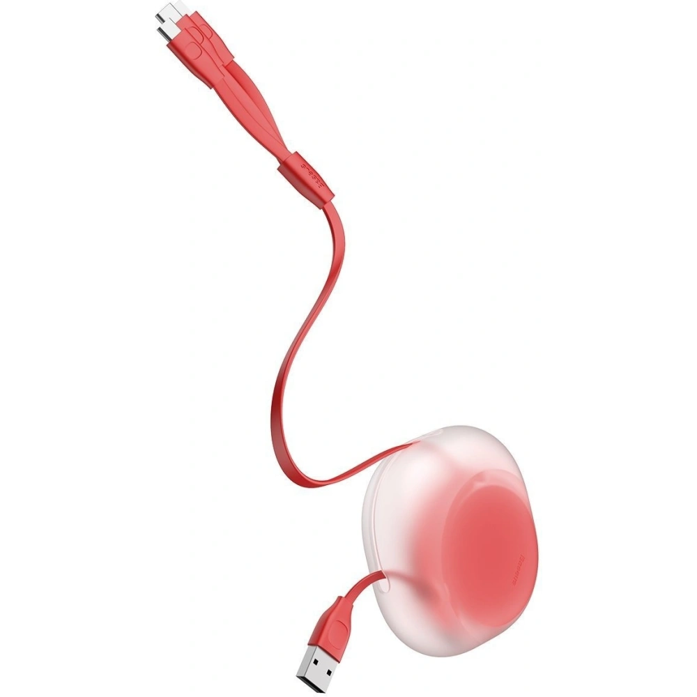 Wholesale Baseus Let's go Little Reunion One-Way Stretchable Data Cable USB For Lightning / USB-C / micro USB 3A 0.85m (red) - BSU1586RED - {ean13} - Hurt