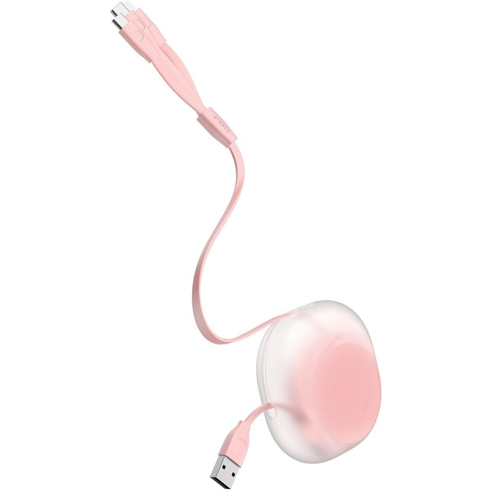 Hurtownia GSM - Skládací USB kabel 3w1 Baseus Let's go Little Reunion, Lightning / USB-C / micro USB, 3A, 0,85m (bílá-růžová) - BSU1587WHTPNK - {ean13} - Hurt