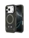 Etui BMW M IML Metal Buttons & Logo MagSafe do Apple iPhone 17 Pro czarno-niebieski