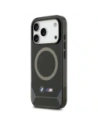 Etui BMW M IML Metal Buttons & Logo MagSafe do Apple iPhone 17 Pro czarno-niebieski
