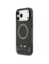 Etui BMW M IML Metal Buttons & Logo MagSafe do Apple iPhone 17 Pro Max czarno-niebieski