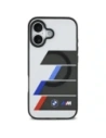 Etui BMW M IML Metal Buttons Tricolor Lines MagSafe do Apple iPhone 17 antracyt