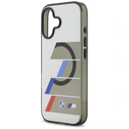 Etui BMW M IML Metal Buttons Tricolor Lines MagSafe do Apple iPhone 17 antracyt