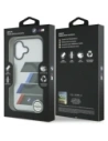Etui BMW M IML Metal Buttons Tricolor Lines MagSafe do Apple iPhone 17 antracyt