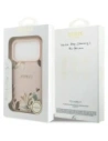 Etui Guess Grained Flowers Classic Logo MagSafe do Apple iPhone 17 Pro różowy